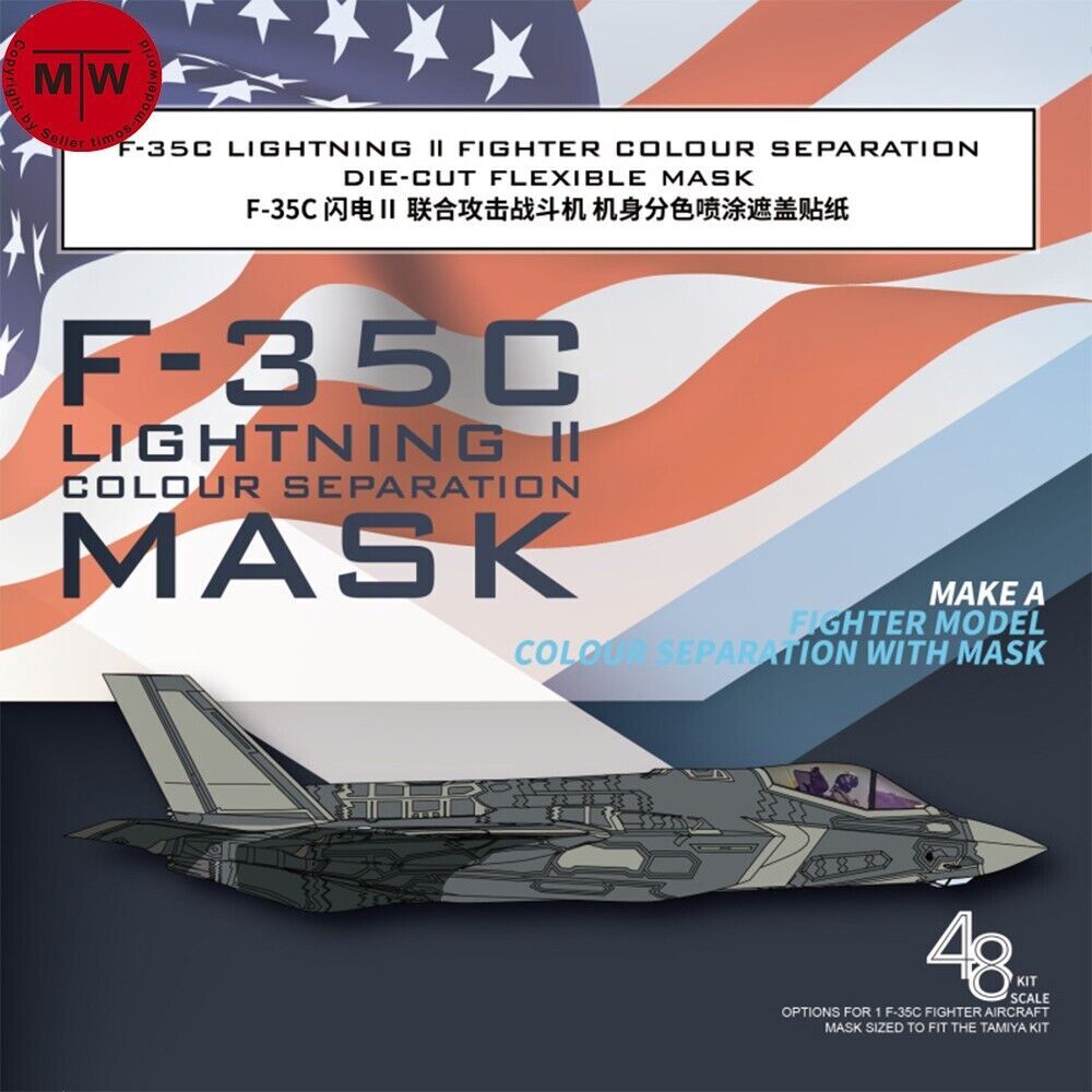 1/48 F-35C Lightning II Fighter Color Separation Mask for Tamiya 61127 Model Kit