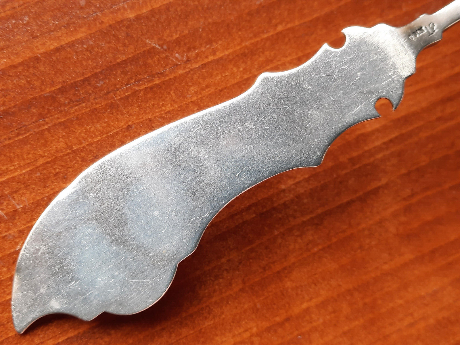 Coin Silver Knowles & Ladd Leaf & Berry Pickle Knife