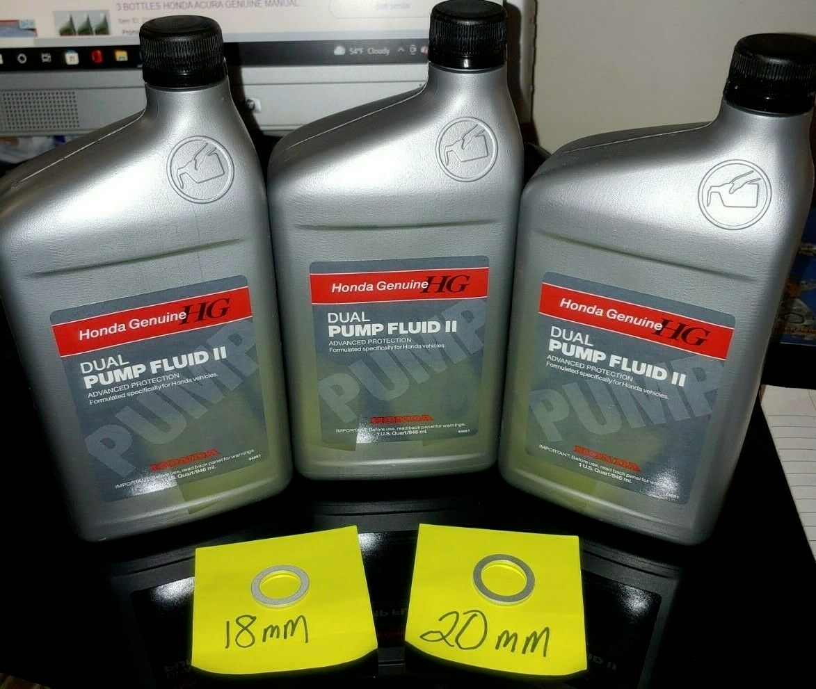 3 QTS ACURA GENUINE OEM AWD FLUID DPSF w/ WASHERS 08200-9007A MDX RDX TL