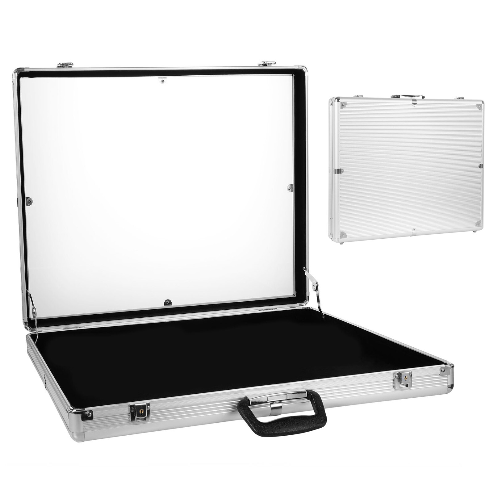 Large Lockable Aluminum Display Case Showcase for Card Coin Jewelry Trade Show