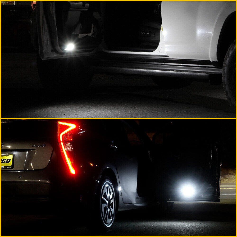 2X LED Door Courtesy Light Lamp White For 2008-2022 Toyota Camry Avalon Sequoia