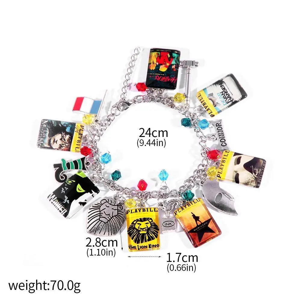 Classical Musicals Hamilton Bracelet Pendant Enamel Bracelet Fans Gifts