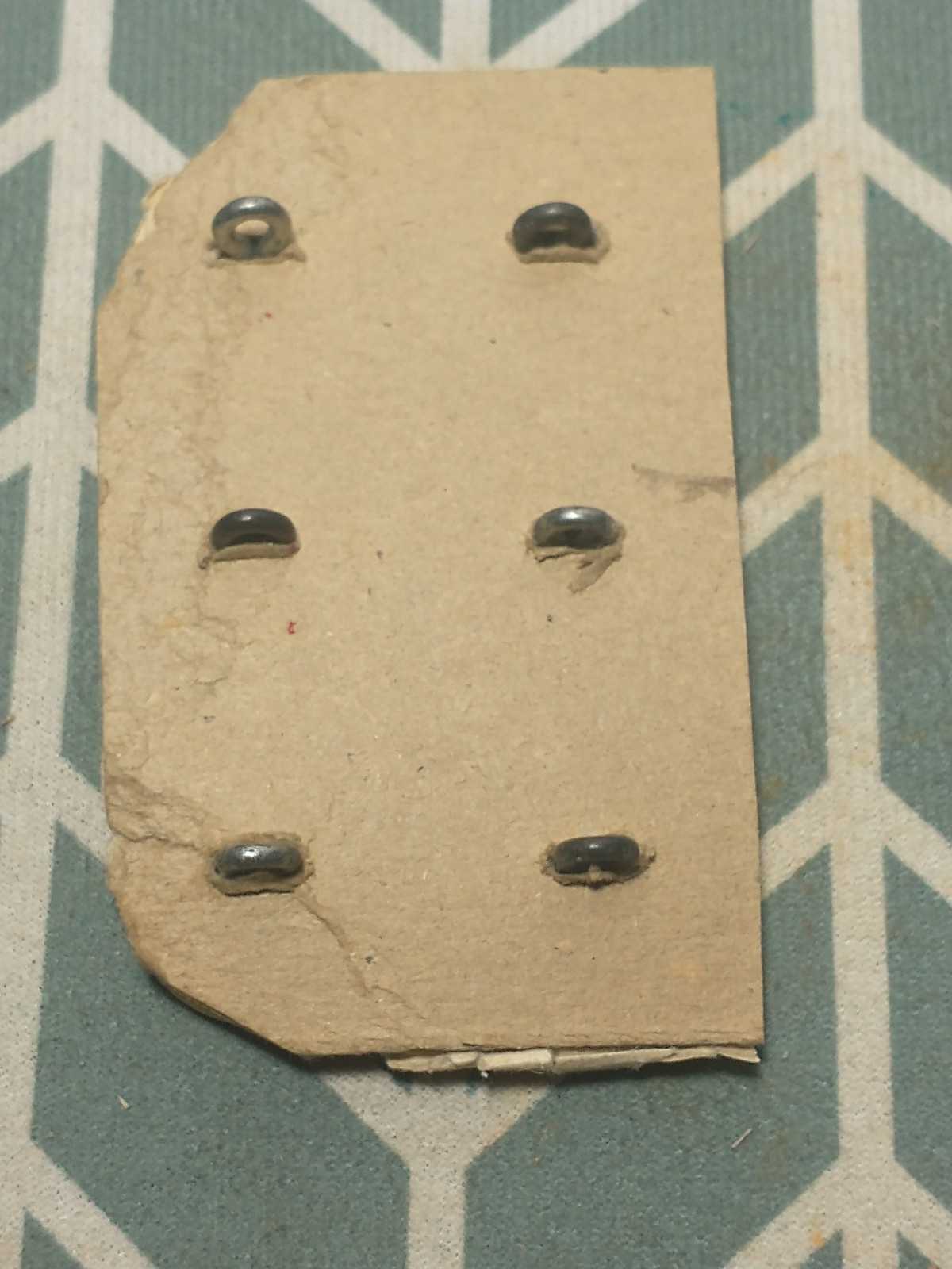 Antique Spanish American War - Brass Shank Buttons (6) Waterbury Button Co.