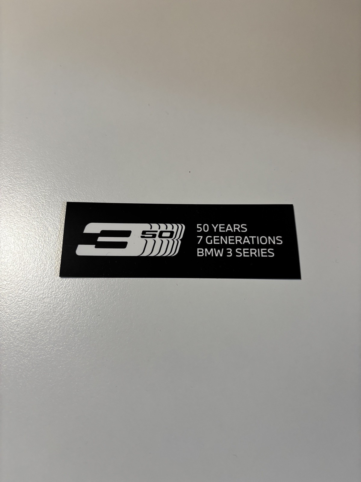 BMW Sticker Decal “50 Years BMW 3 Series” M3 E30 E36 E46 E90 E92 F30 G20