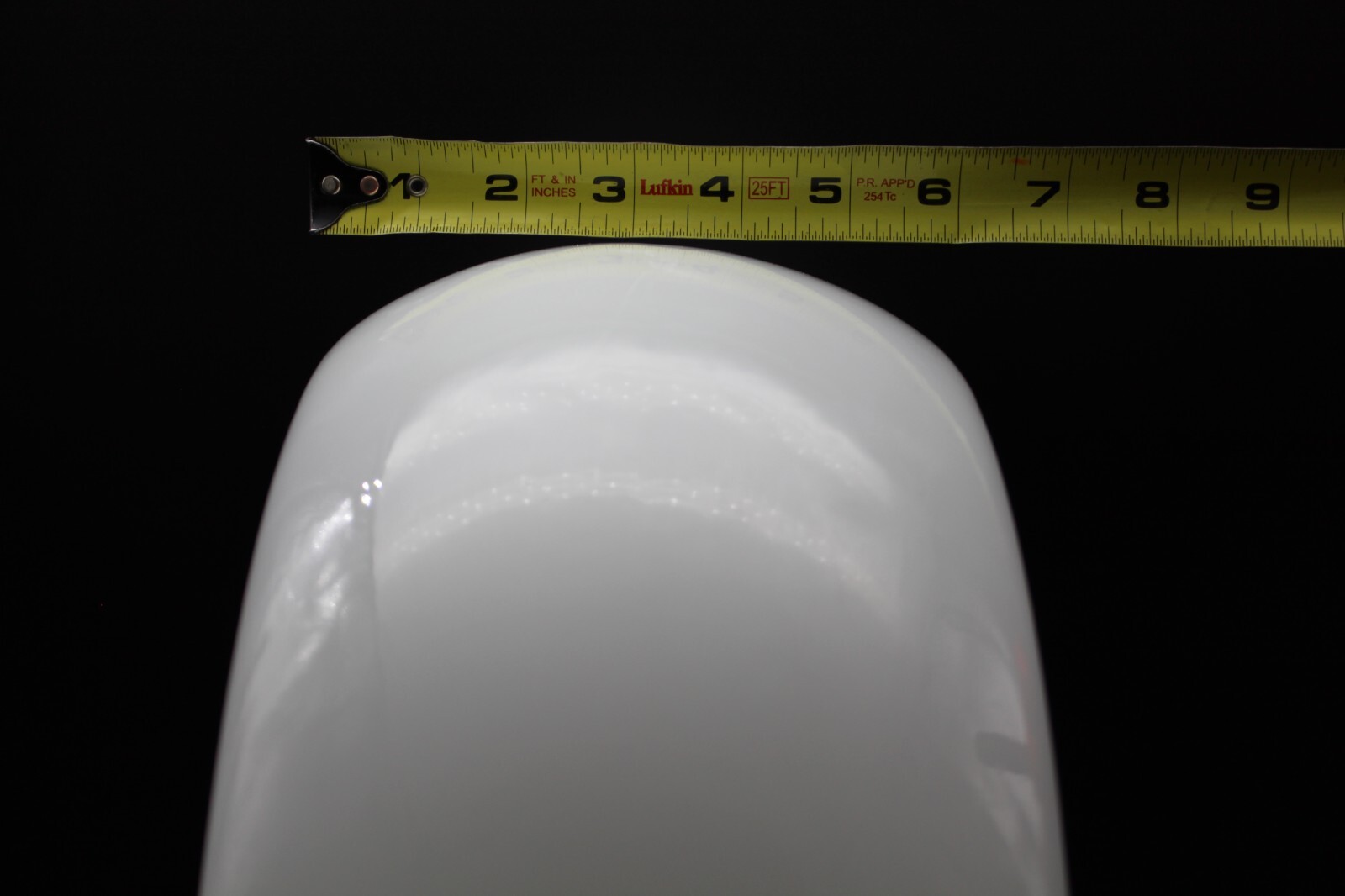 13.5" Milk Glass Gas Pump Globe Body - Wide Body - 5 3/4" Wide