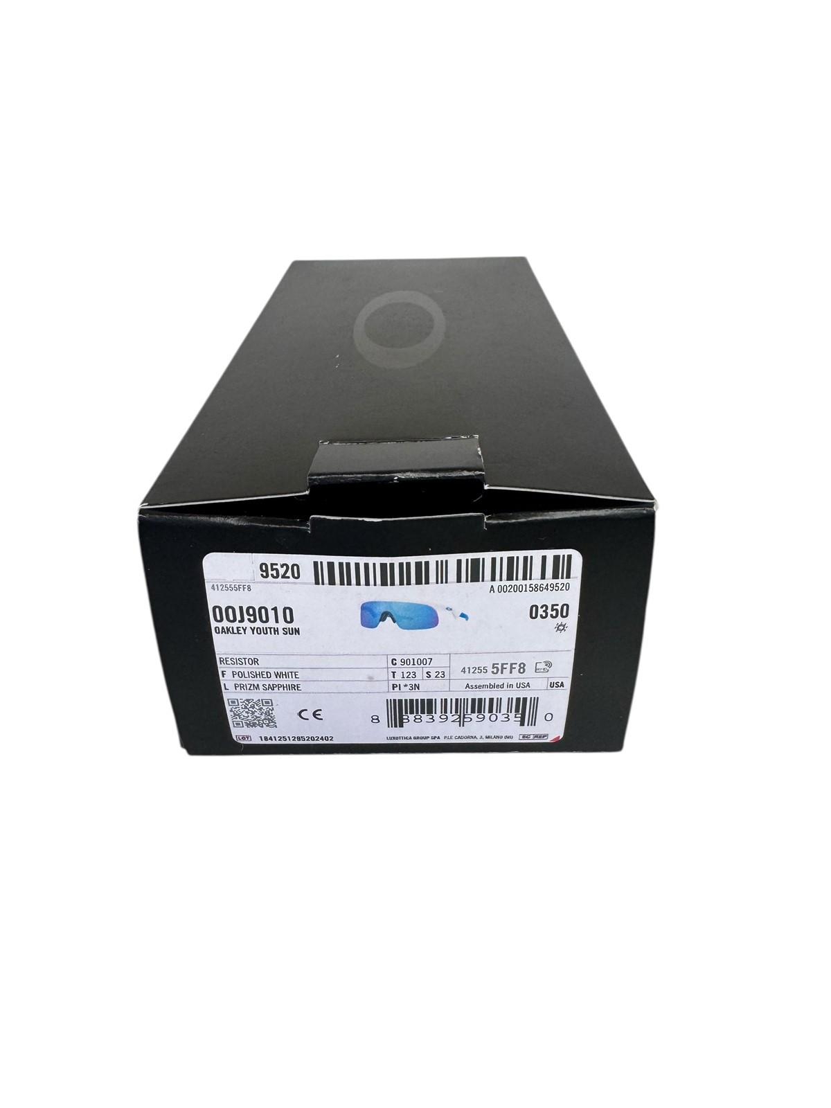 Oakley Youth Fit Sunglasses OJ9010-0723 Resistor XS White Blue Mirror Kids Size