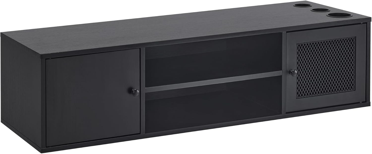 Wall Mount Barber Station for Hair Stylist Salon Stations with 3 Metal Holder