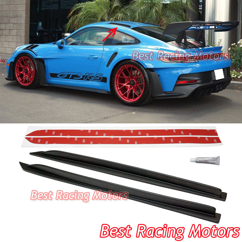 For 2012-2025 Porsche 911 Coupe 991 992 GT3 RS Style Roof Fins (EPDM Black)