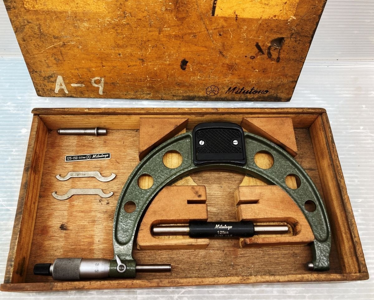 Mitutoyo Outside Micrometer Set OM-75 OM-125 OM-150 OM-175 For Parts #10