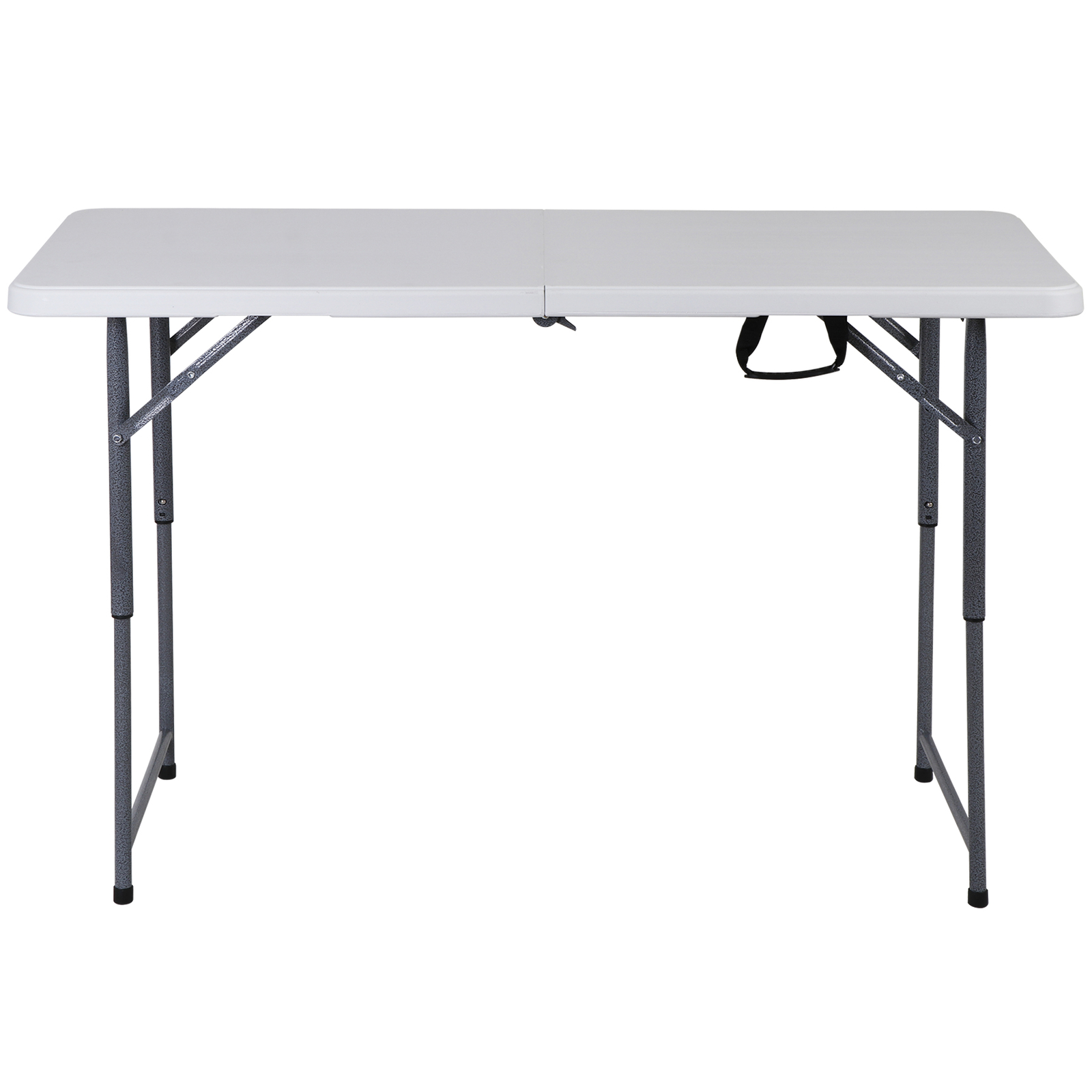 4FT Folding Table Heavy Duty Plastic Foldable Table Banquet Table w/Handle Lock