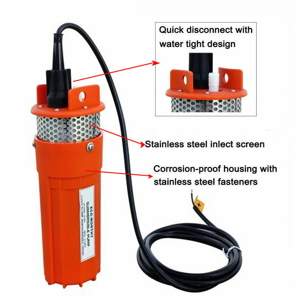 DC 12V Deep Well Submersible Fountain Pump Deep Well Pump Solar Pump Farm Garden