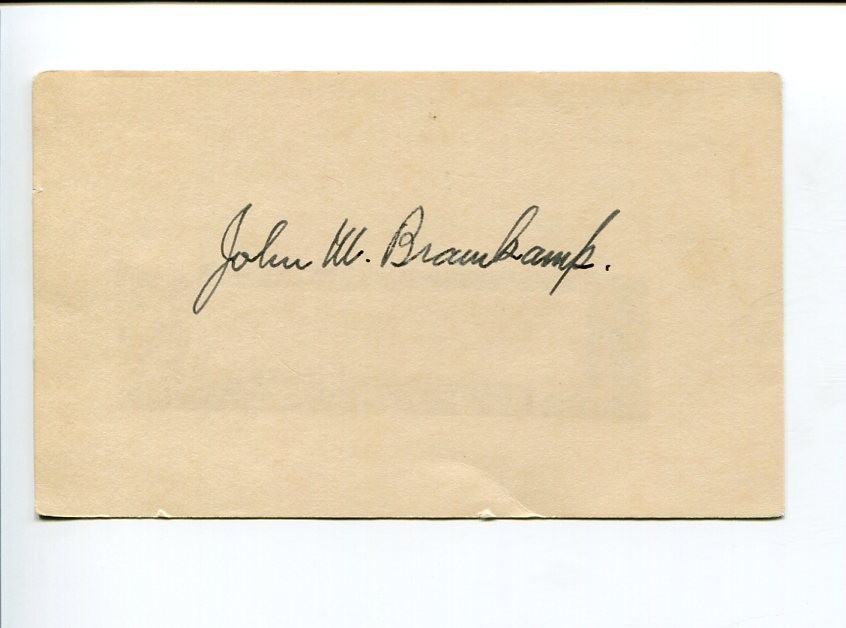 John M. Bramkamp Lutheran President Miami Synod Author Clergy Signed Autograph