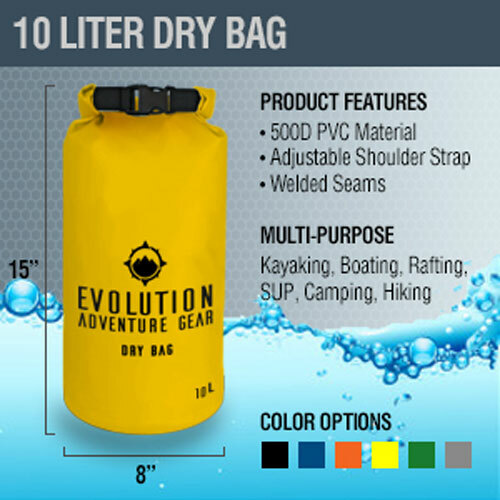 Waterproof Dry Bag Roll Top Gear Rafting, Boating, Camping, Kayaking Accessoies