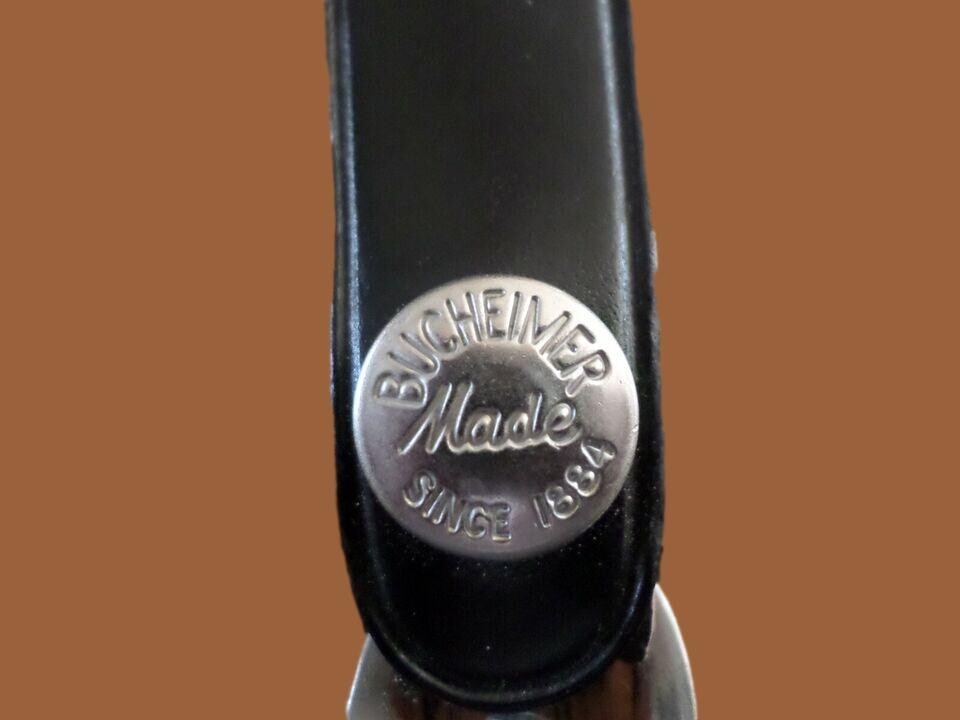 VINTAGE U.S NAVY BLACK LEATHER BELT KEEPER KEY CHAIN RING USA MADE BUCHEIMER