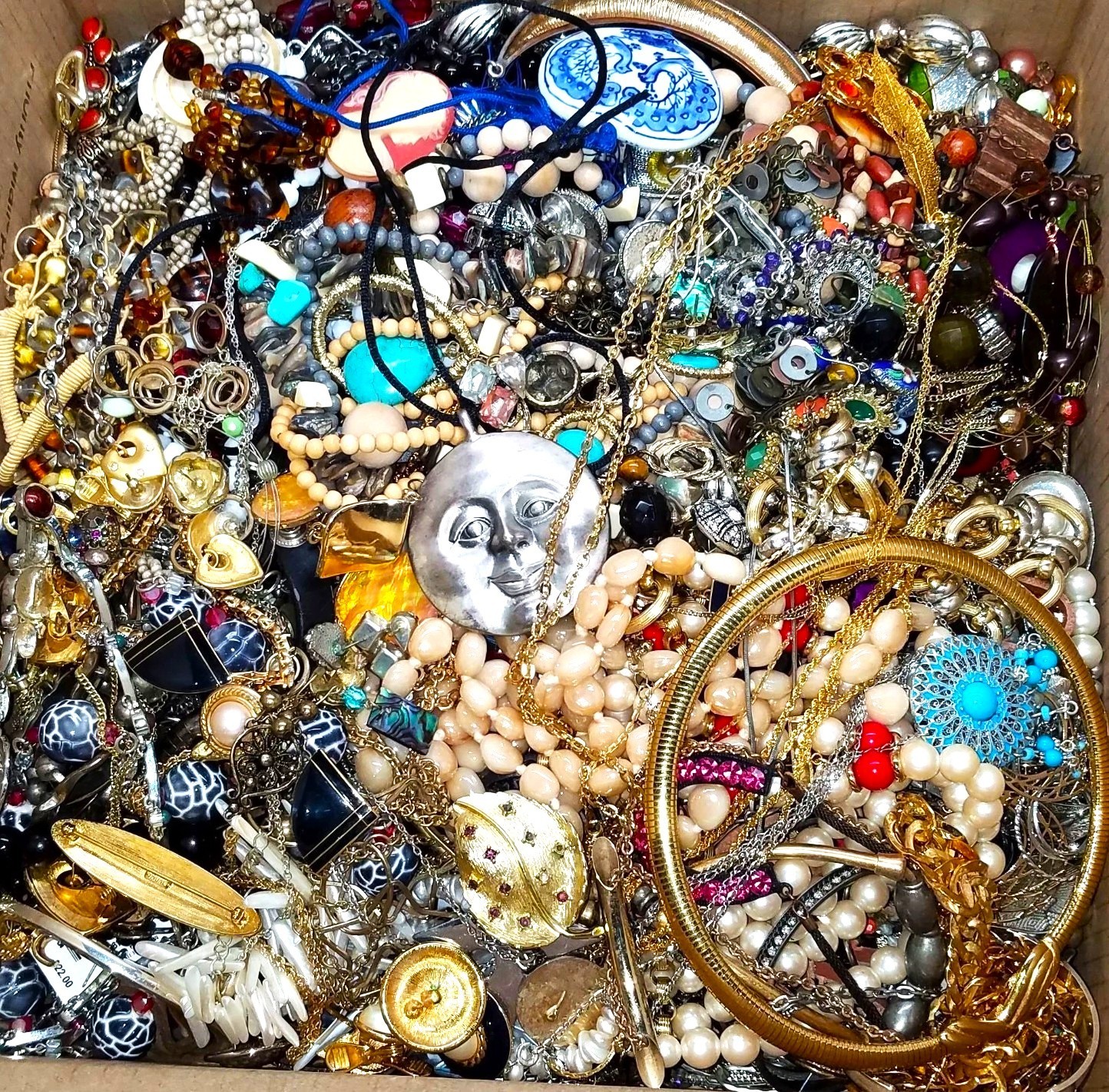 3 Pounds 3 Lbs Old Unsearched Jewelry Lot VTG & Now Junk & Wear & Resell Tangled