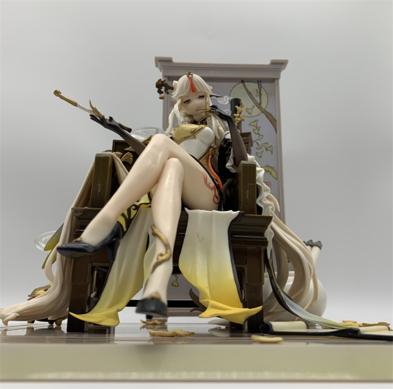 Anime Genshin Impact Ningguang Cosplay PVC 27cm Figure Model Statue Toy Gift