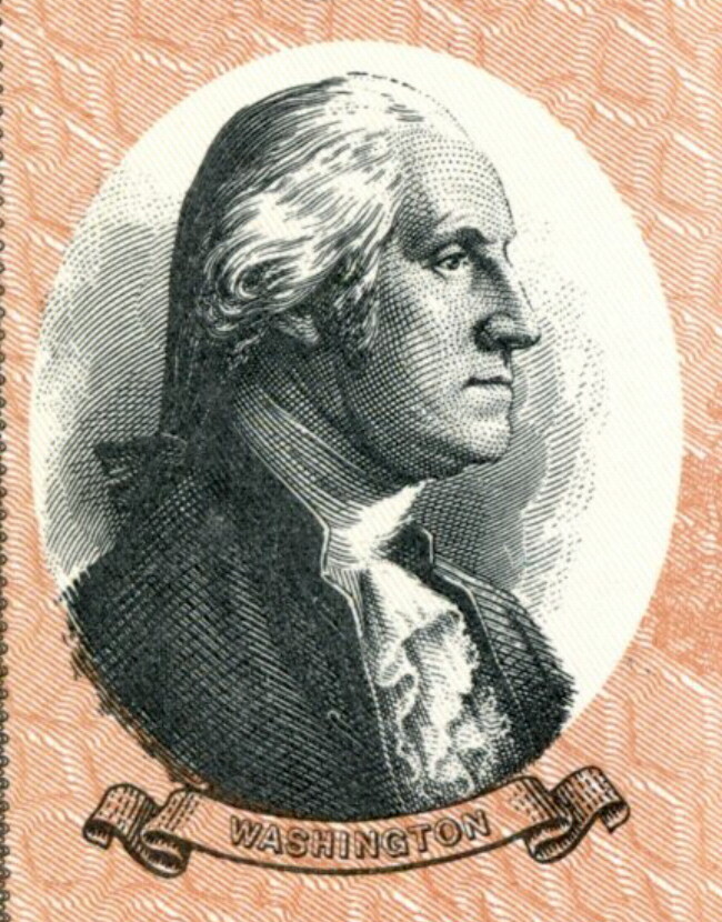 UNITED STATES $50 NICE VIGNETTE OF GEORGE WASHINGTON SAVINGS BOND - CANCELLED!