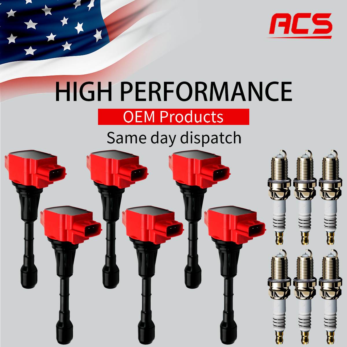 6X OEM Ignition Coil & Iridium Spark Plugs For Nissan Maxima Infiniti 3.5L UF550