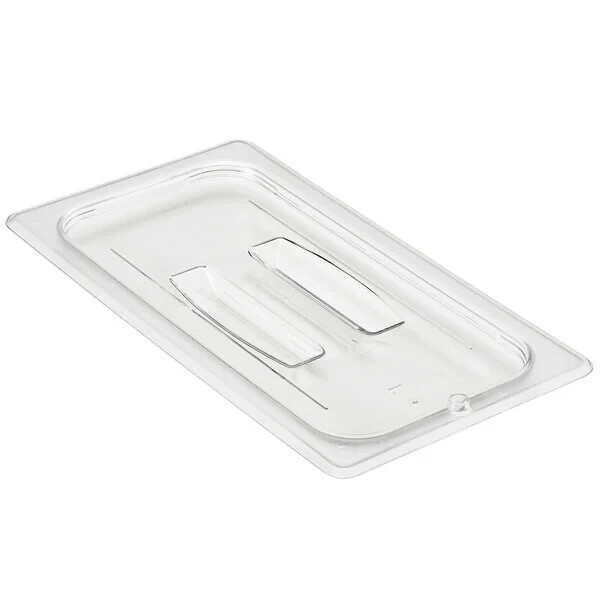 (6 Pack) Cambro CA30CWCH135 Food Pan Lid 1/3 Third Size Clear with Handle
