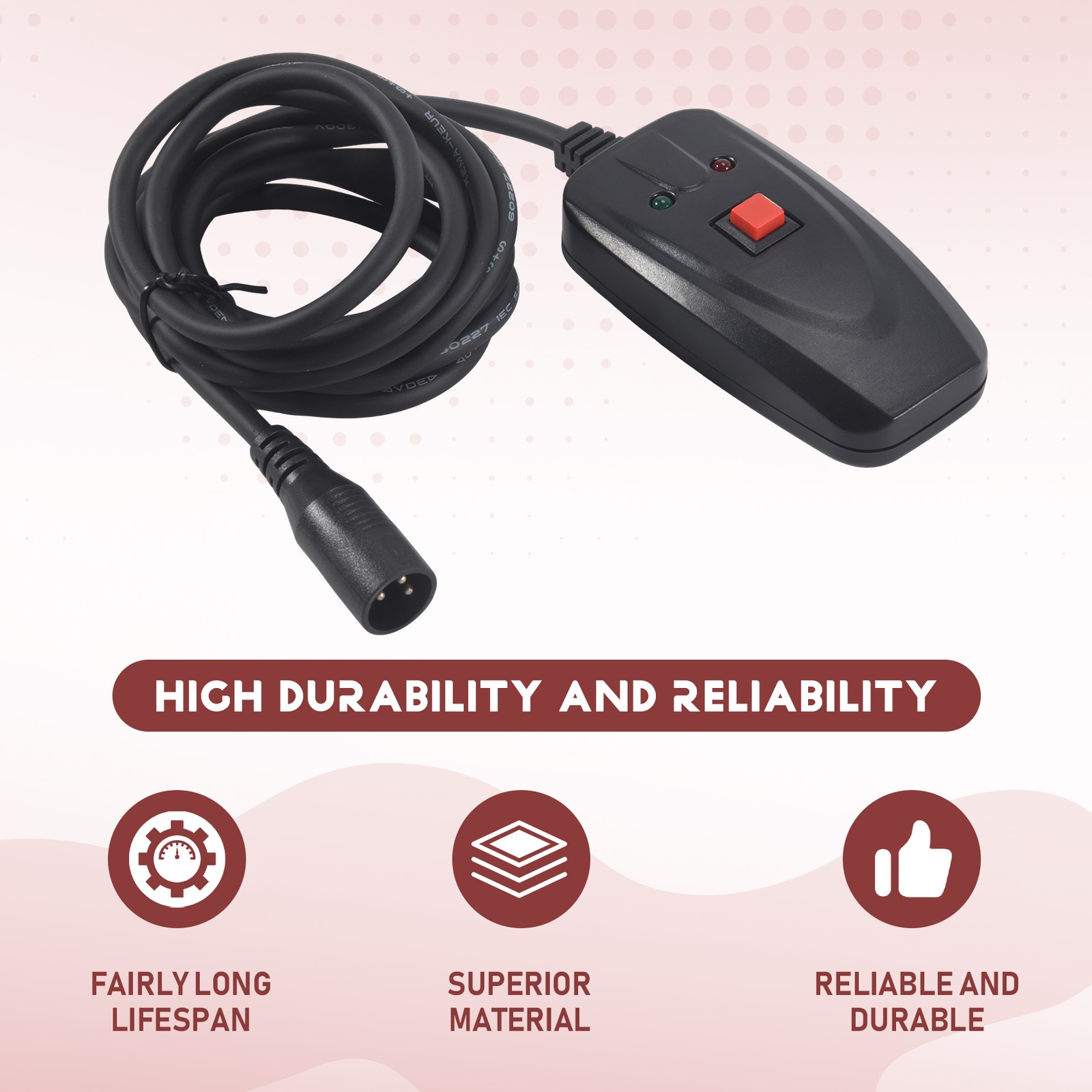 Fog Machine Wire Remote Control Portable XLR for 400W 900W Smoke Machine H5M6