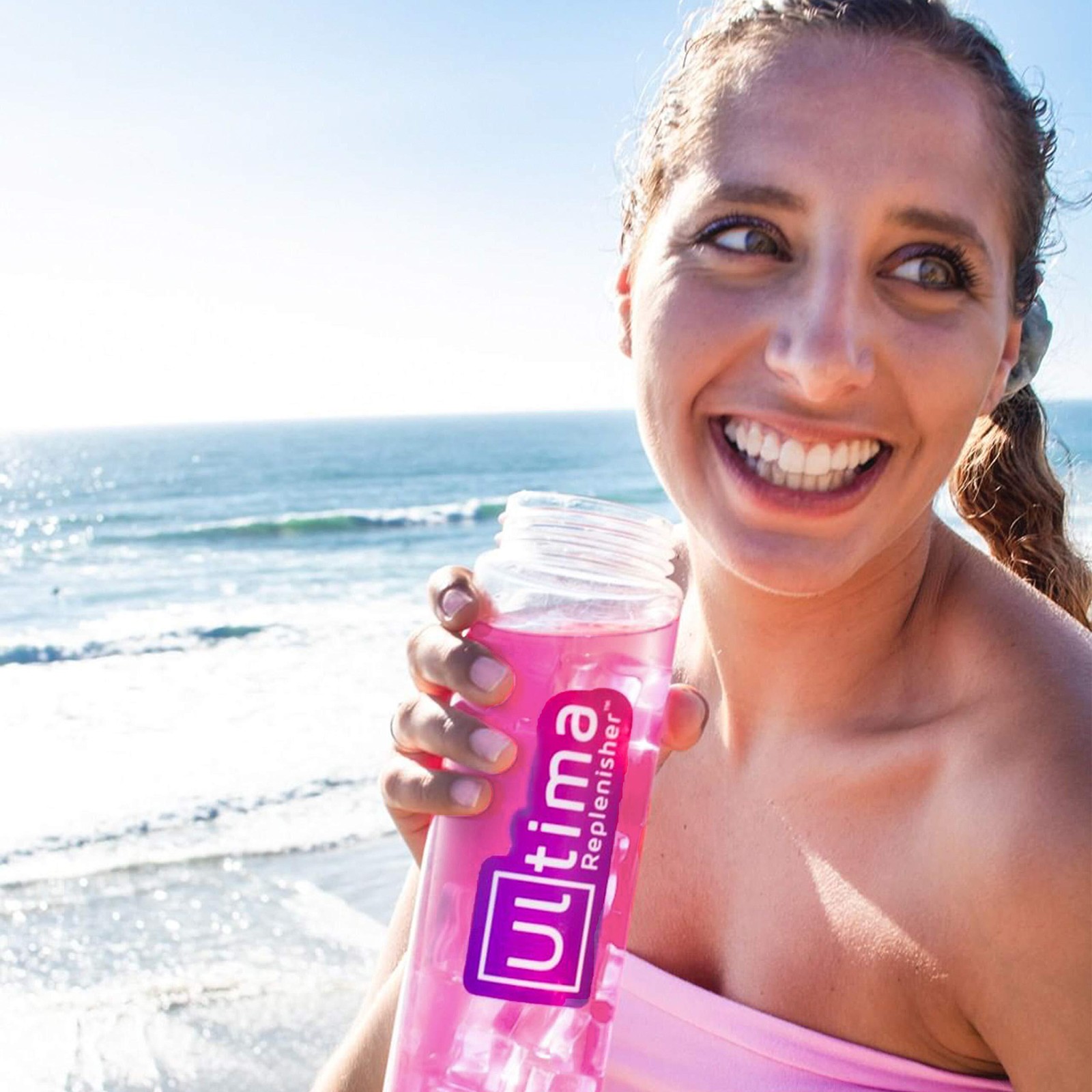 10/26 Ultima Replenisher Electrolyte Hydration Drink Mix, Pink Lemonade, 20 Serv