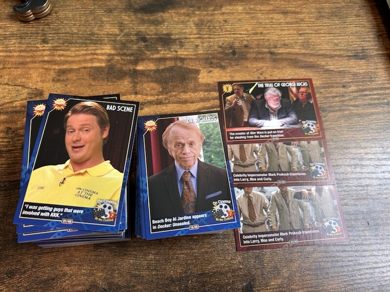 On Cinema at the Cinema Second Edition 2 Trading Cards You Pick 'Em