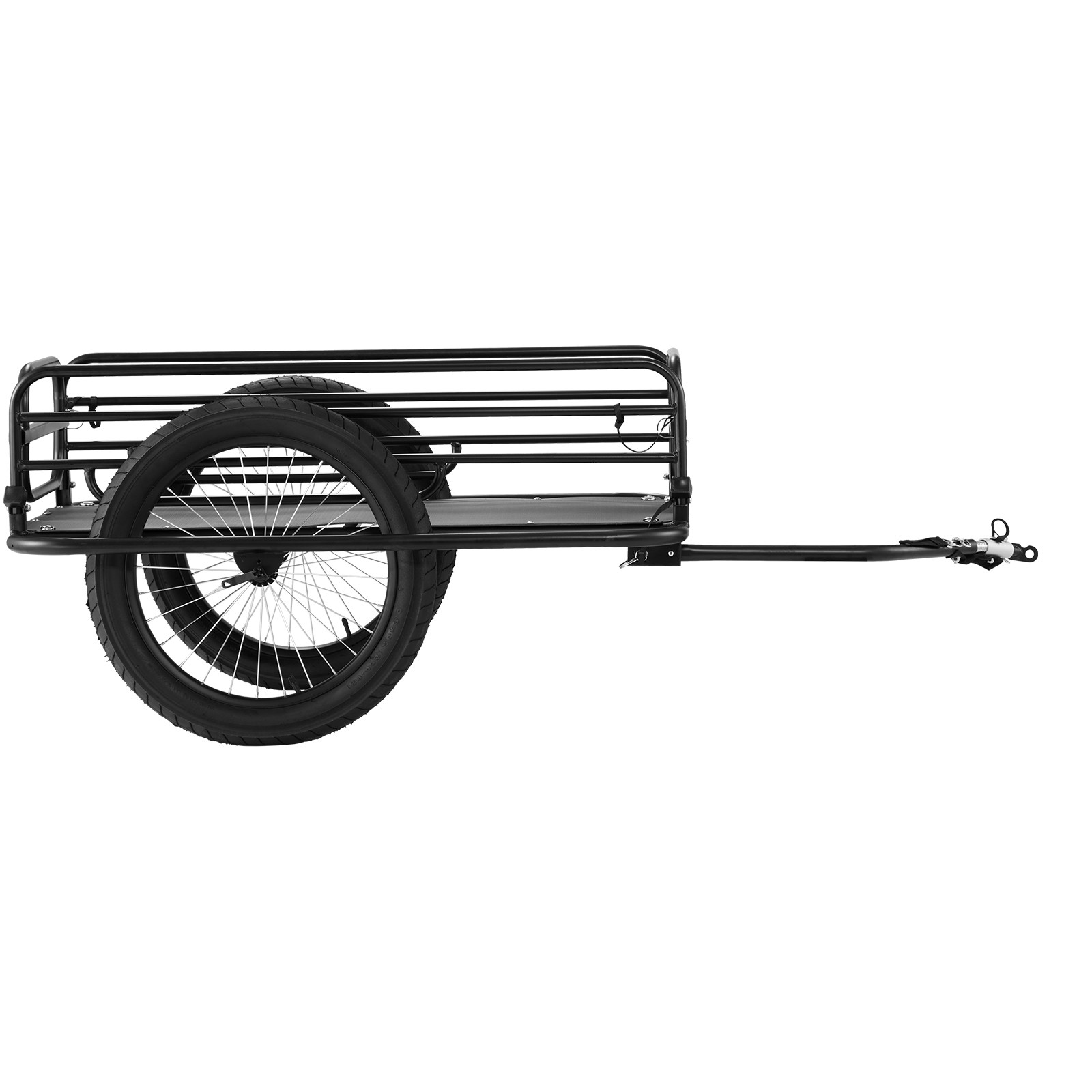 VEVOR Bike Cargo Trailer Bicycle Carrier Storage Cart 275 lbs Load Carbon Steel