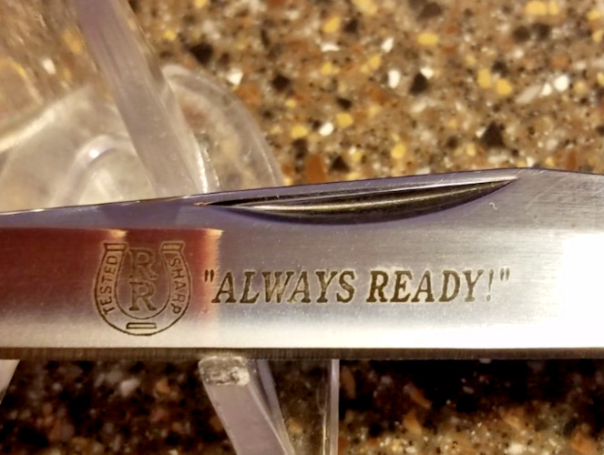 Rough Rider RR204, Brown Jigged Bone Texas Toothpick Lockback, 4-1/8", NEW, 2000