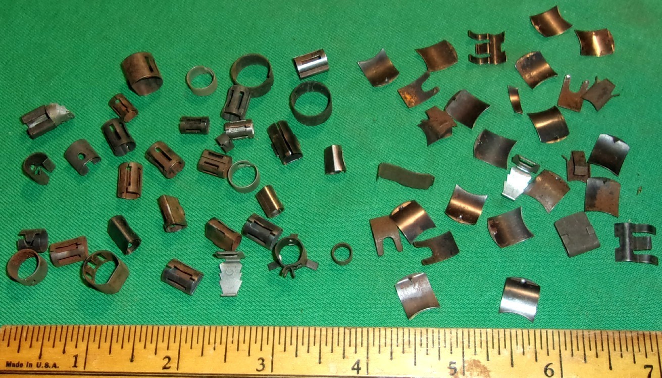 Big Lot Various Vintage Steel Radio Knob Springs (General Cement, Walsco, etc)