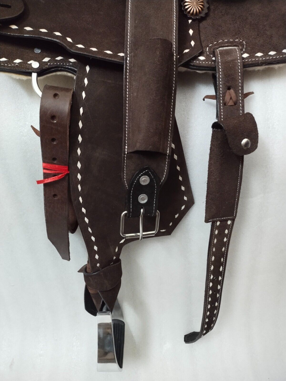 Best Quality Western Leather Barrel Rough Out Saddle With Free Tack Set All Size