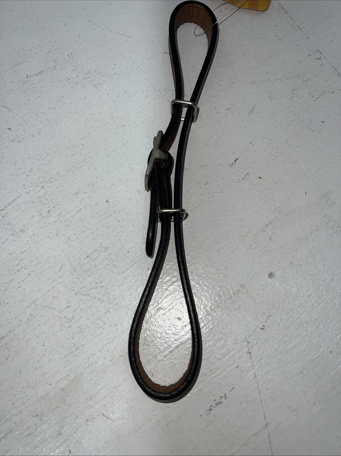 New Tough 1 Brown Leather Fully Adjustable Curb Strap #52-575 FF-25