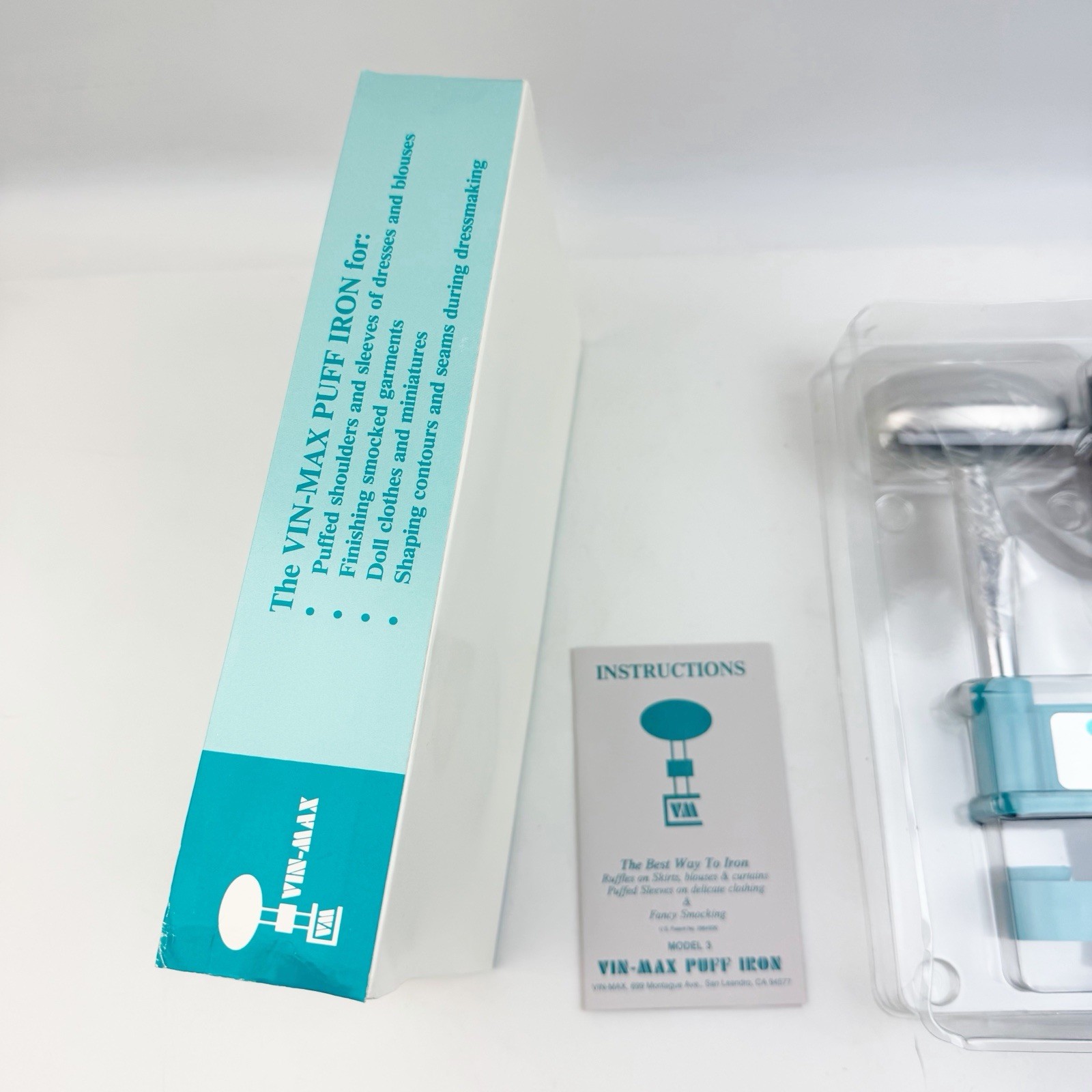 Vin-Max Puff Iron Model 3 Dressmaking Smocking Needlework New Box