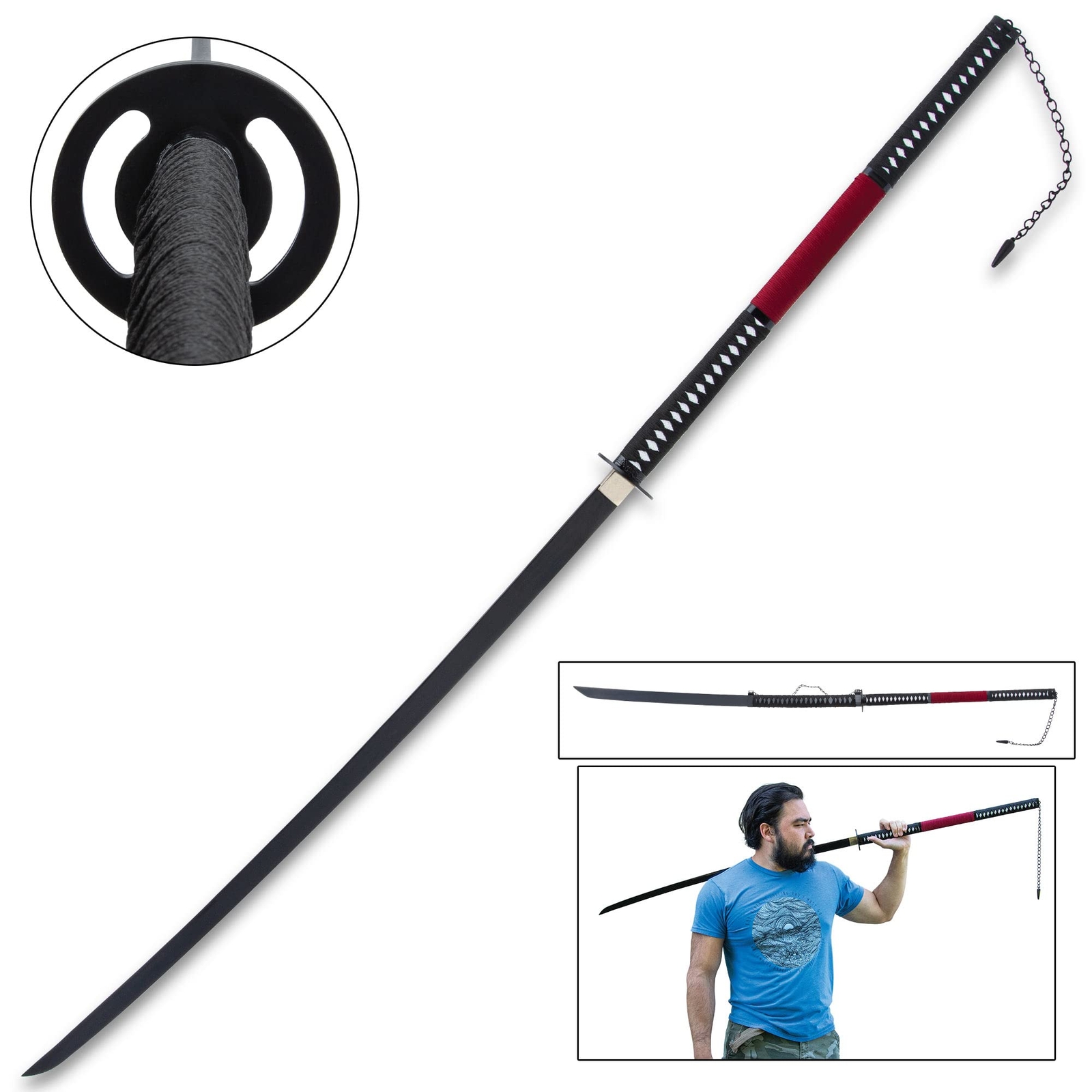 Forged Emperor Odachi Sword and Scabbard –Carbon Steel Blade