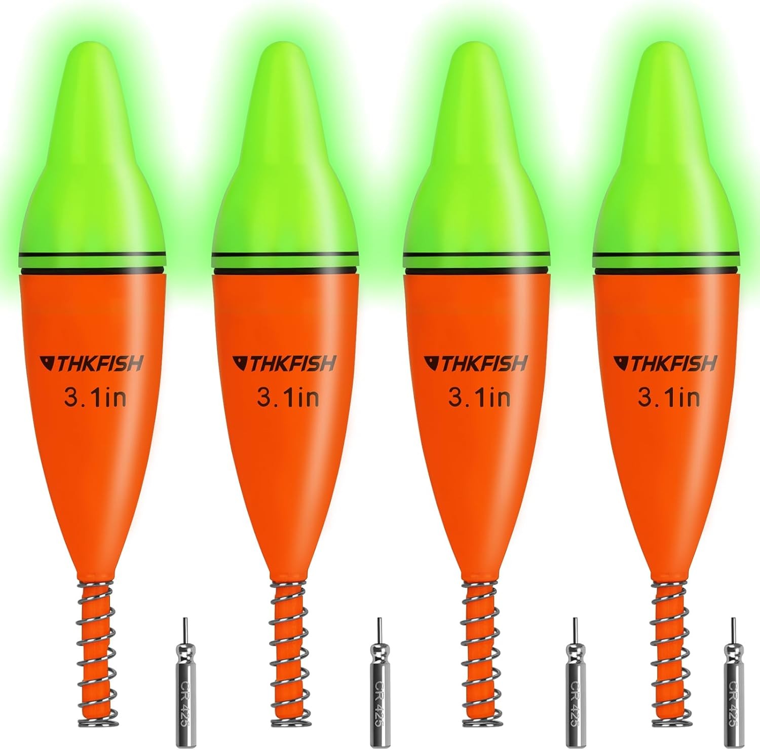 5Pcs Led Lighted Bobbers Fishing Floats and Bobbers Light Up Bobbers Night US