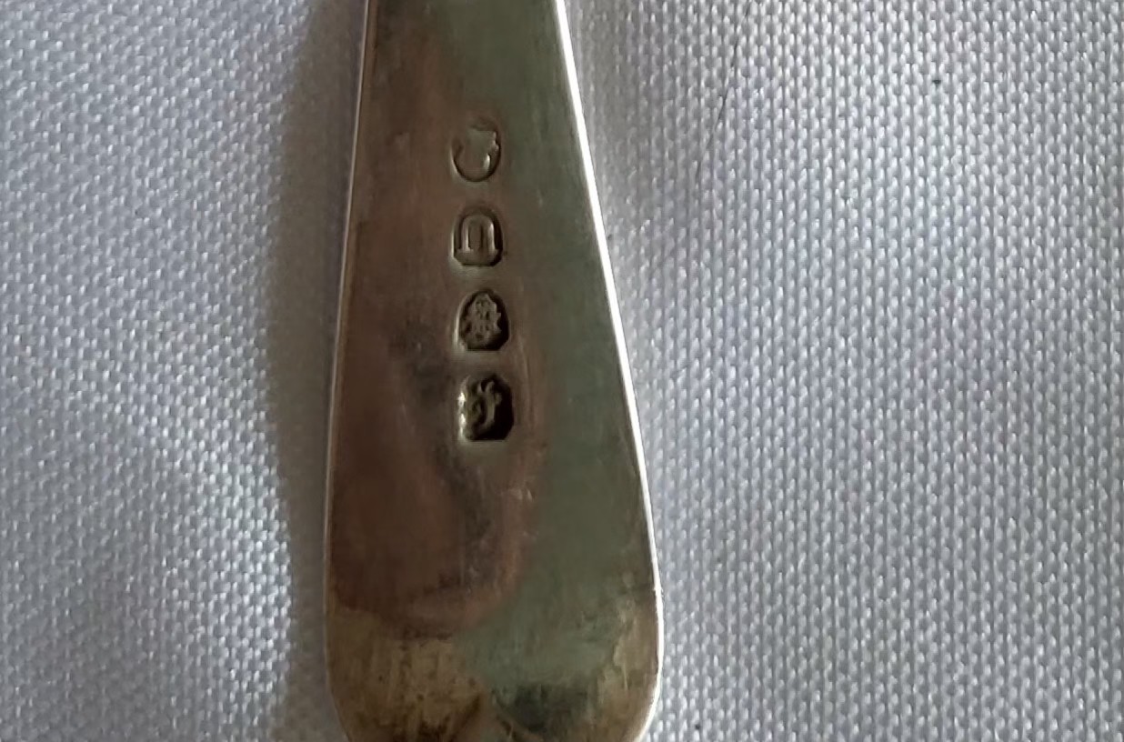 Antique Georgian English Sterling Silver Tablepoon by Wm Bateman, London 1817