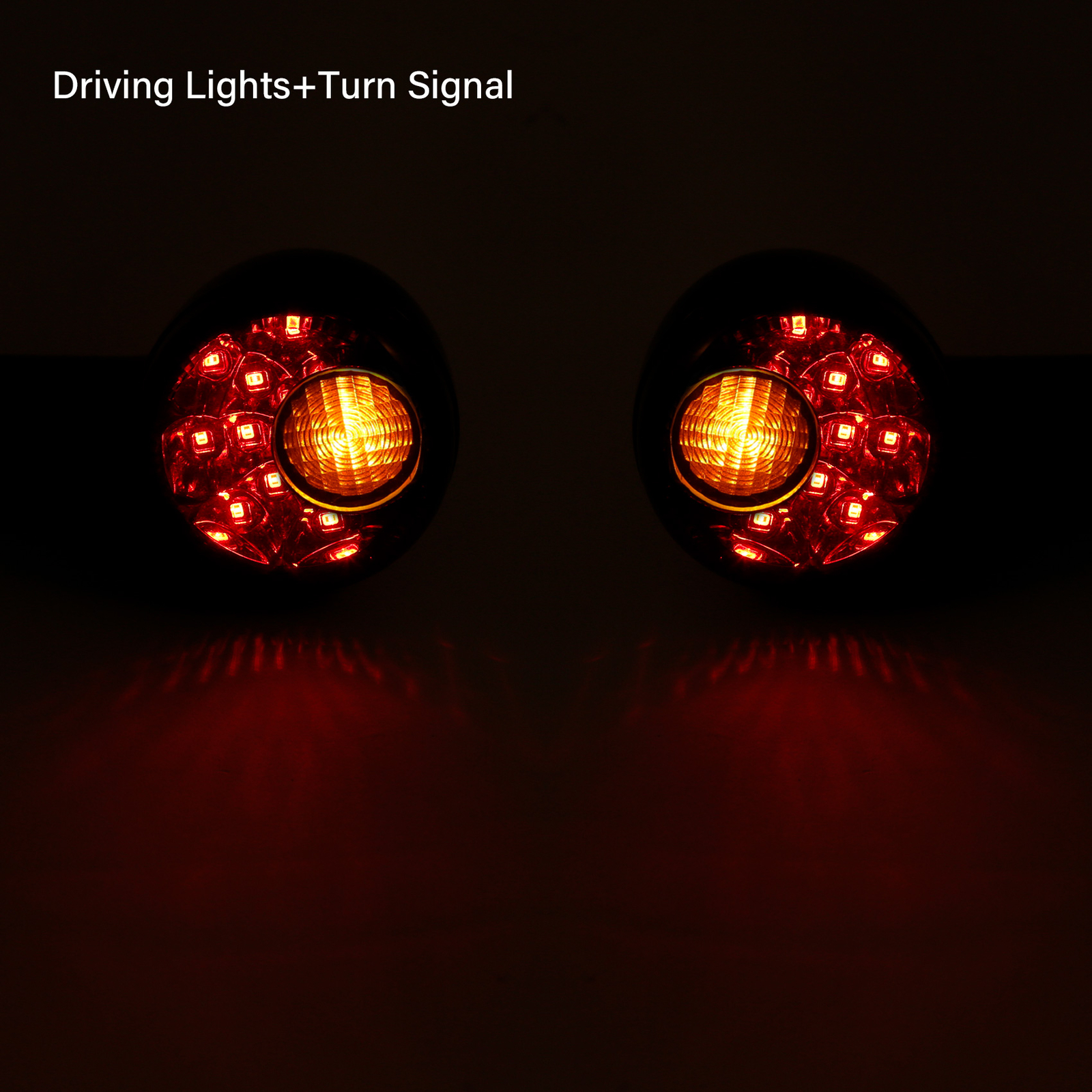 Rear Turn Signals LED Amber Light Fit For Harley Sportster XL 883 1200 1992-2022