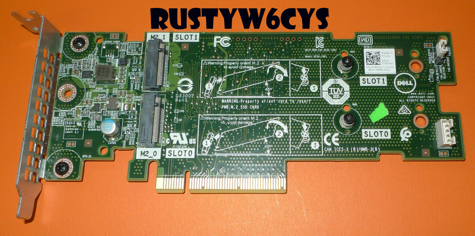 Dell BOSS-S1 Boot Optimized PowerEdge 14TH Gen Server Storage Adapter Card 72WKY