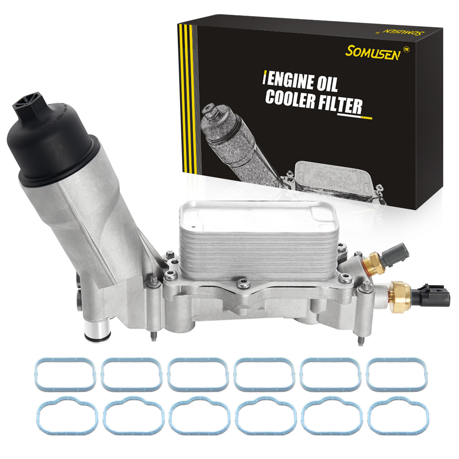 Aluminum Engine Oil Filter Housing Fit For 2017-2018 Dodge Jeep Chrysler Ram3.6L