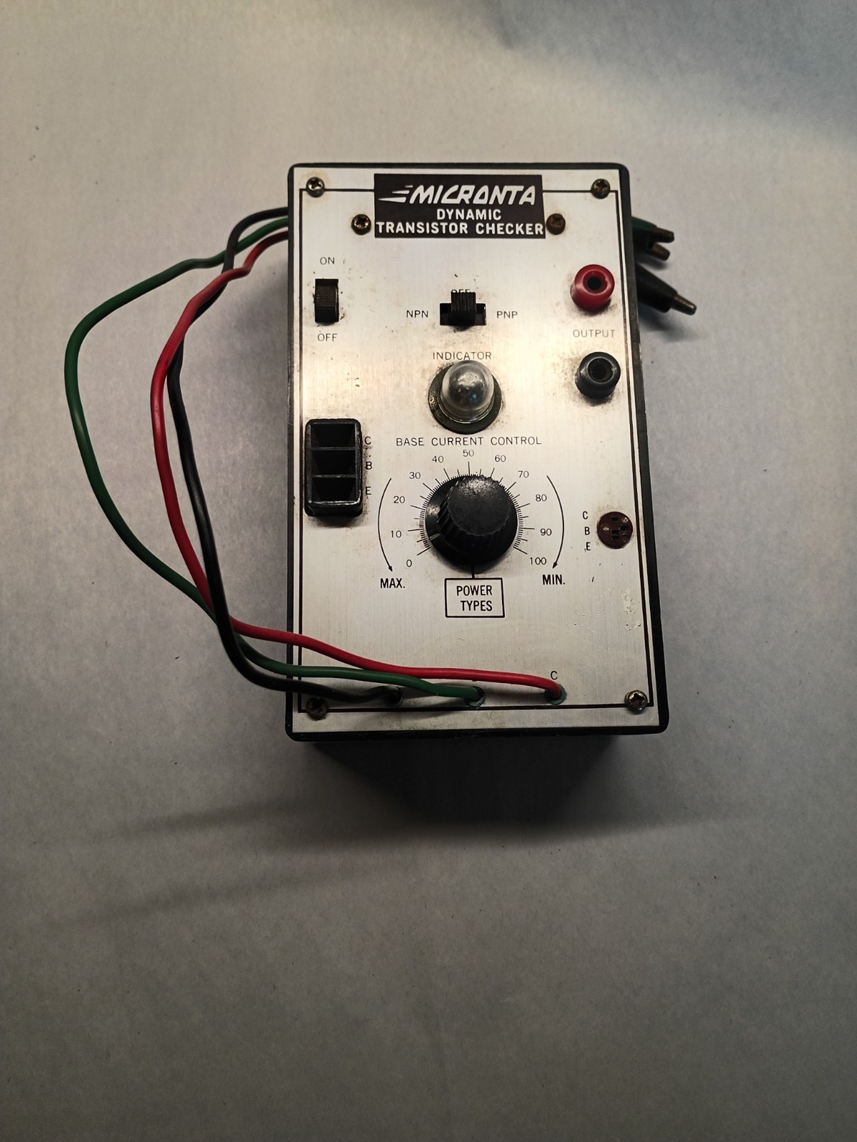 Vintage 1968 Micronta Dynamic Transistor Checker 22-024 - Untested