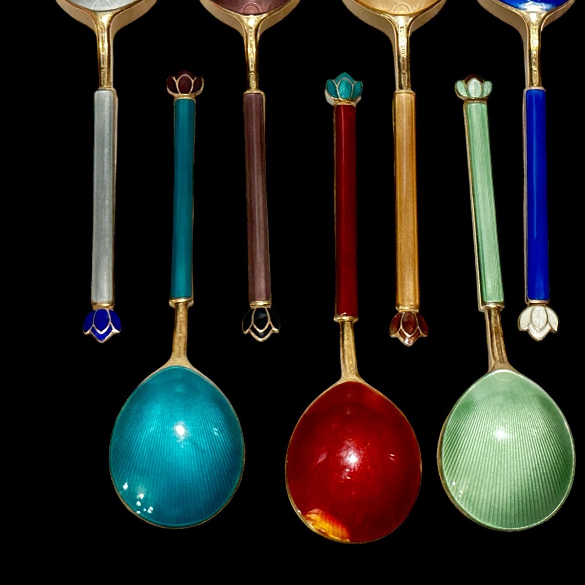 David Andersen Norway Sterling Enamel Demitasse CHOICE OF ONE