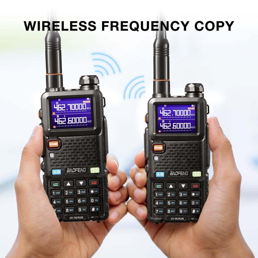 Baofeng UV-5G Plus GMRS Radio | 5W | 2500mAh USB-C Battery | Frequency Copy