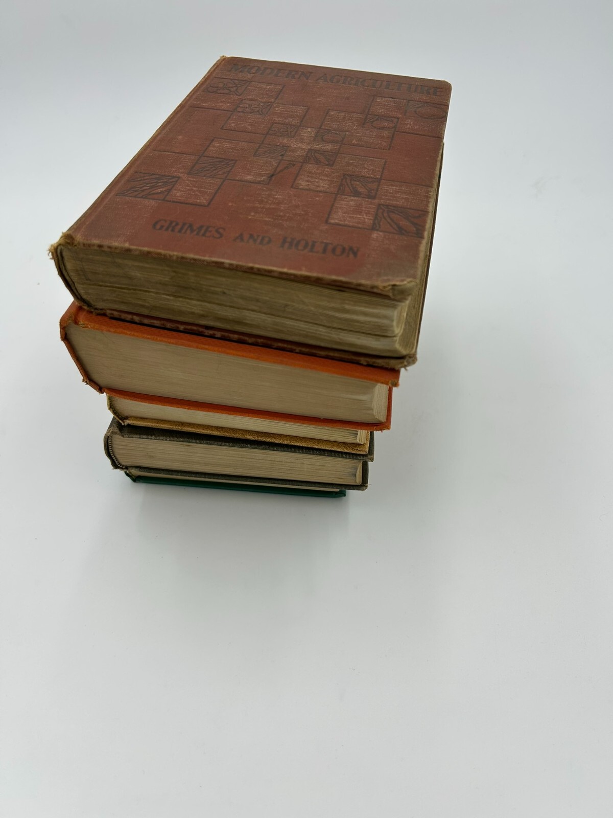 Vintage Book Lot of 5 Old Antiquarian Rare Decoration Hardcover Books