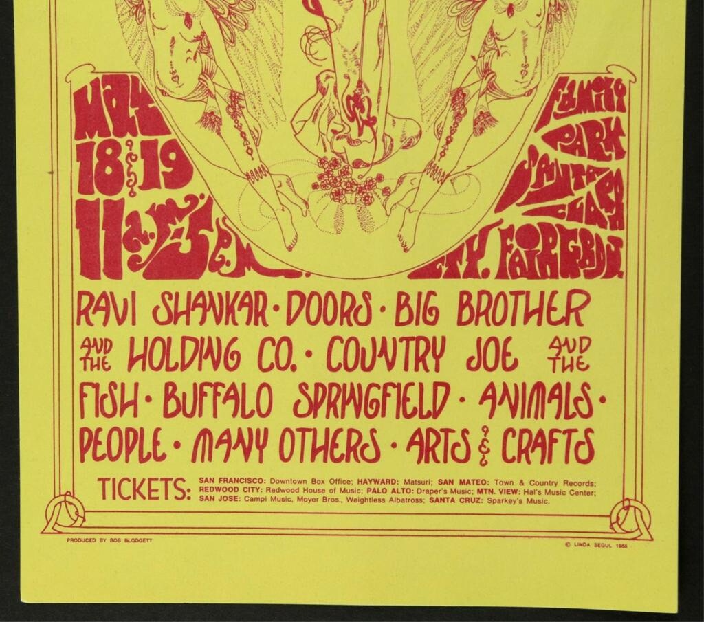 The Northern California Folk Rock Festival 1968 The Doors Ravi Big Brother& More