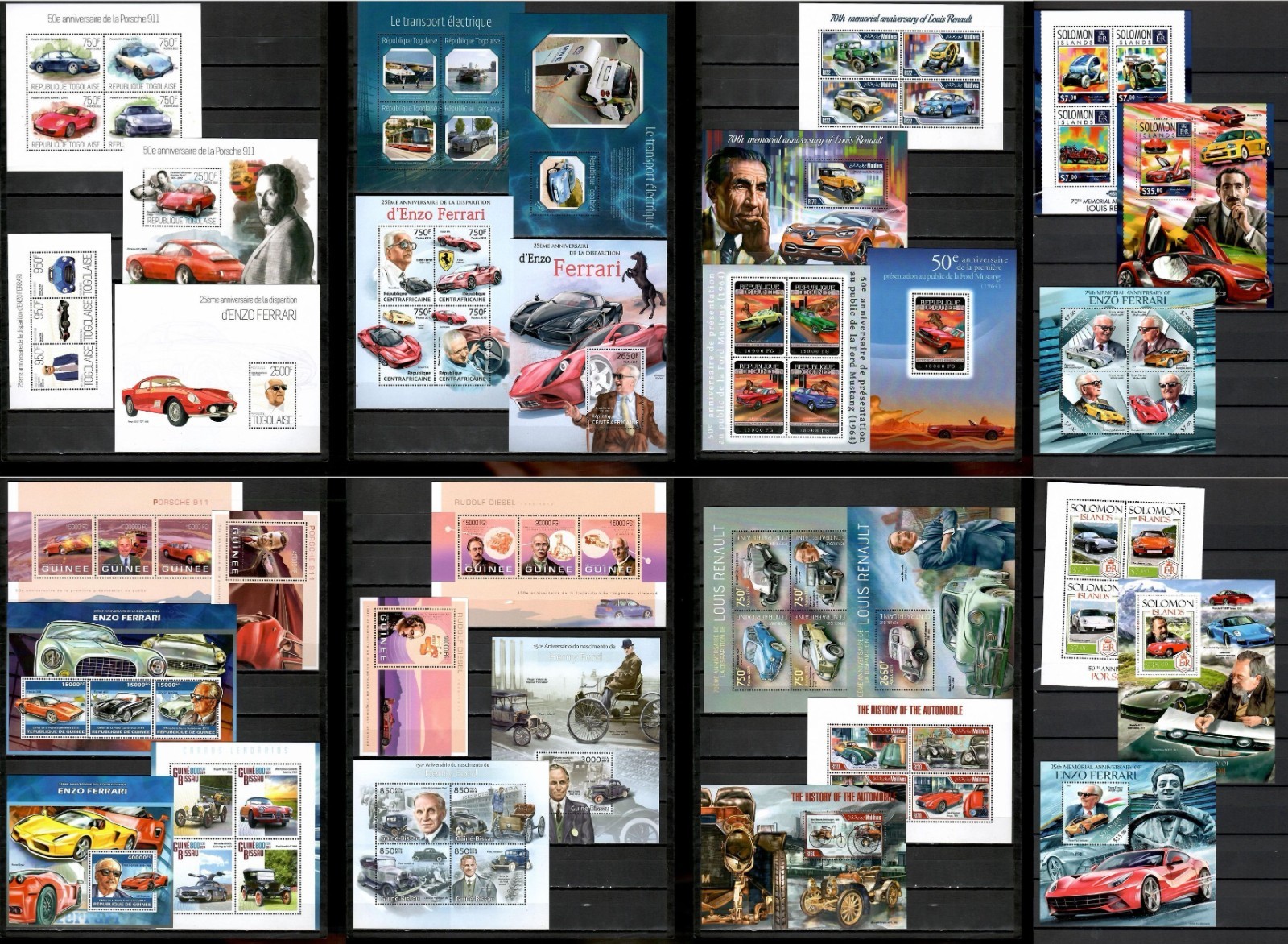 CARS / AUTOMOBILES [Pt.2] Collection 60 s/s Michel CV 707.50€ MNH #CNA424