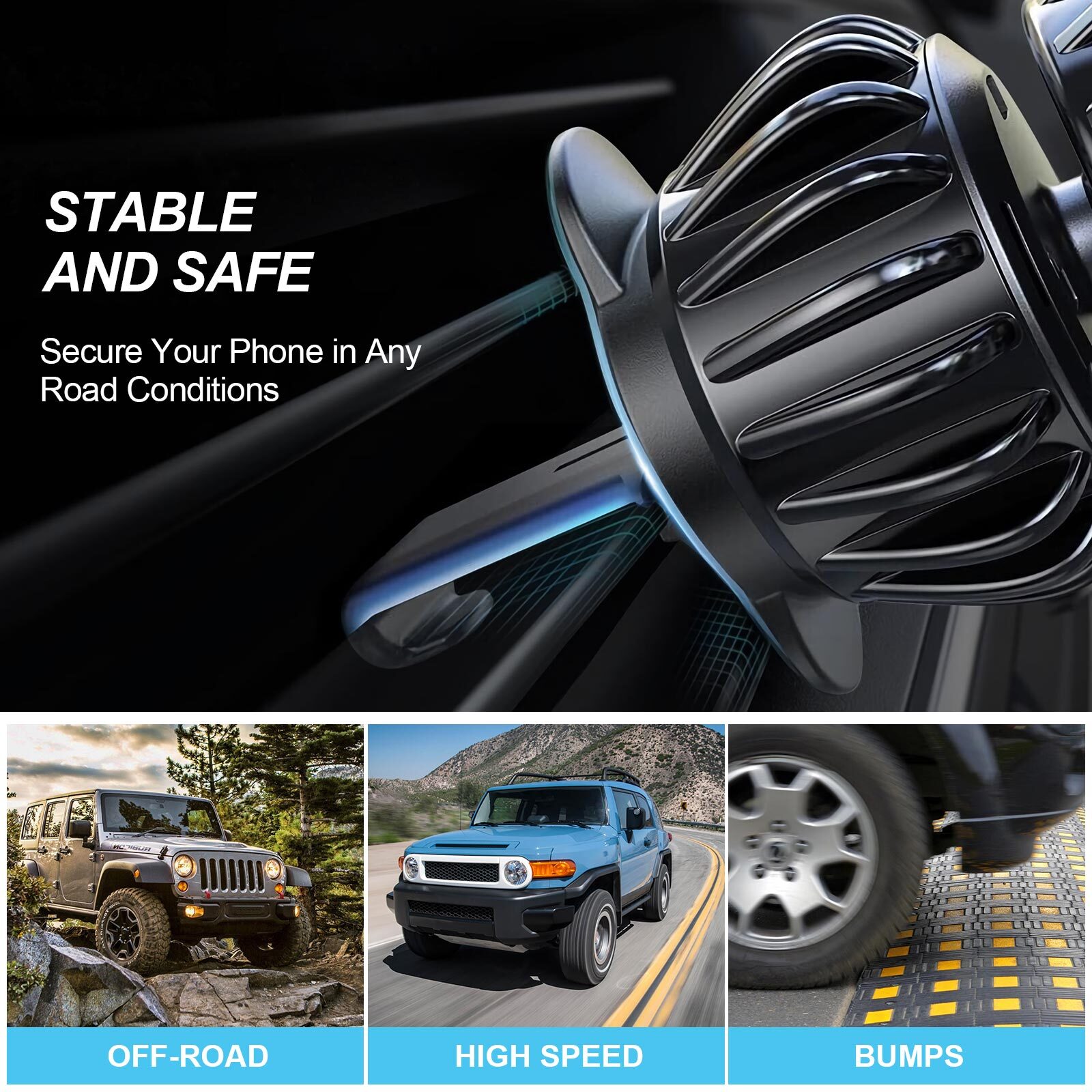 Universal Magnetic 360° Rotation Air Vent Car Mount Dashboard Phone Holder Truck