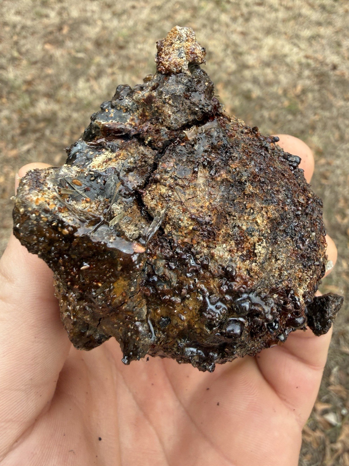 1715 Treasure Fleet Shipwreck Recovered Small Iron Cannonball - Encrusted