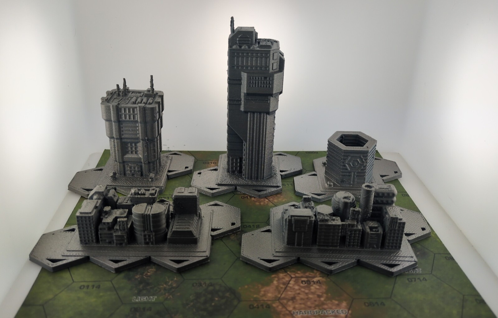 Cyberpunk hex set 6mm terrain FAST SHIP|Alternate Wargaming Miniature