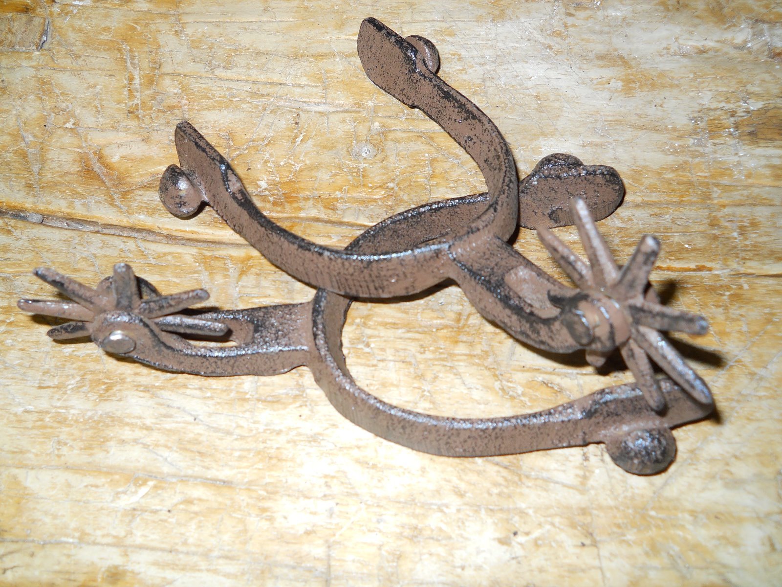 Cast Iron SPURS Rodeo Cowboy Western Rustic Home Decor Texas Spur Boots