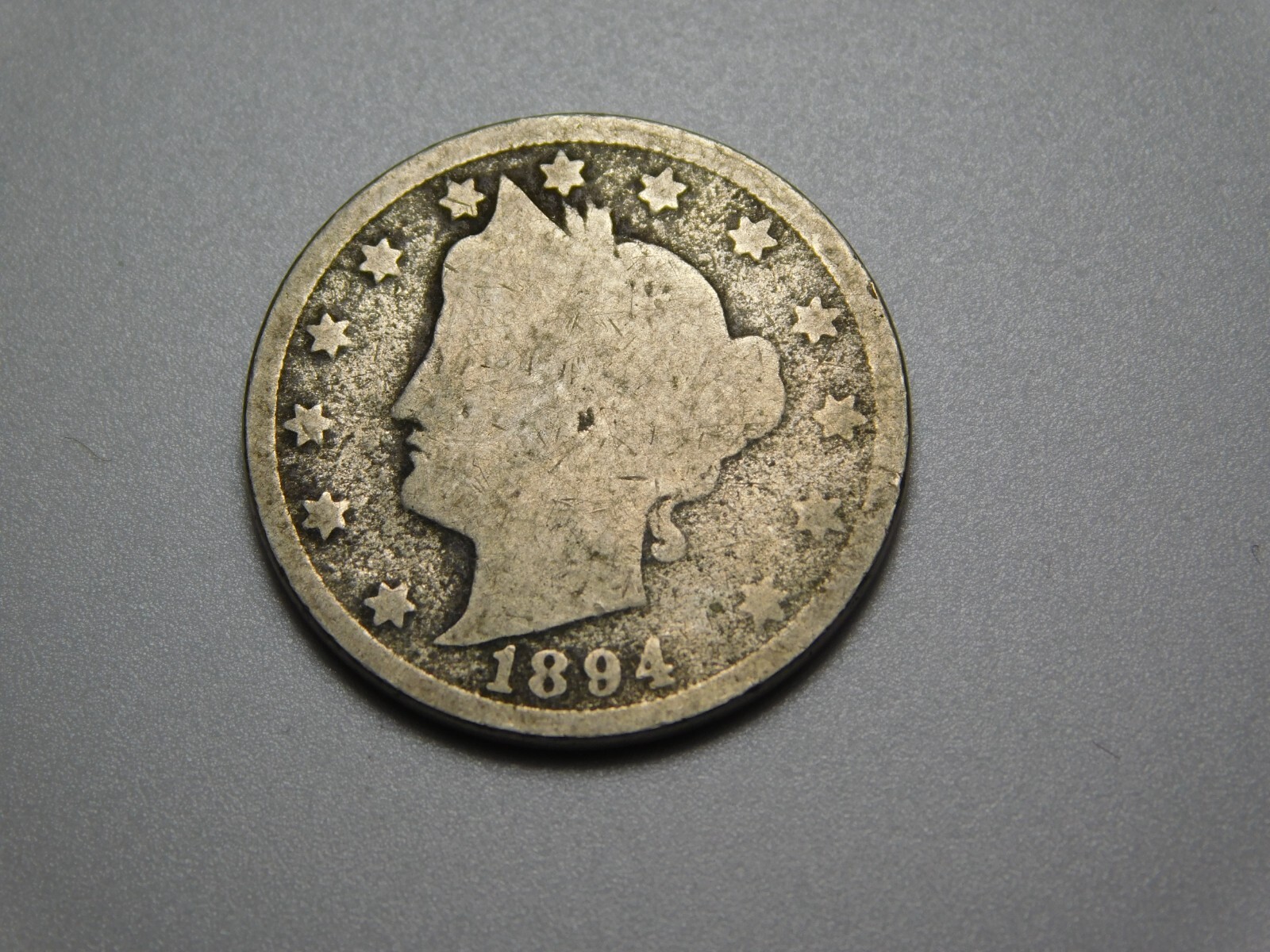 OLD US COIN 1894 LIBERTY HEAD V NICKEL