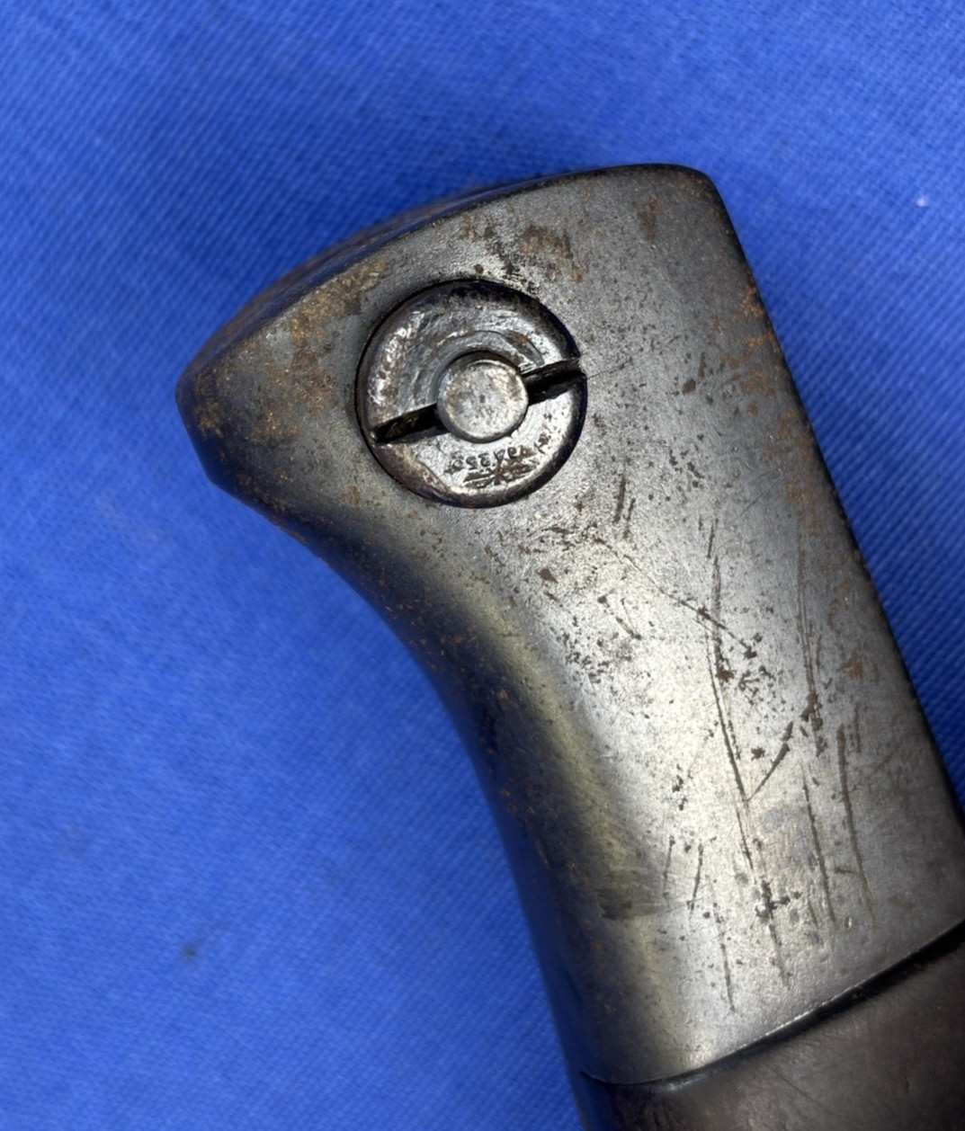 Vintage 1940 German WWII E. Pack & Sohn Bayonet & Scabbard Matching Number Frog